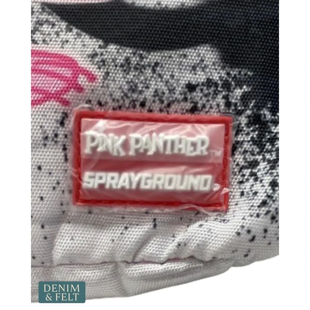 NEW Sprayground Pink Panther Heist Mural Shark Backpack Pink White Black Unisex